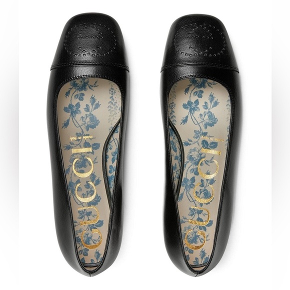 Gucci Hills Logo Ballet Interlocking G Flat (Women) BNIB 35 - Picture 1 of 9